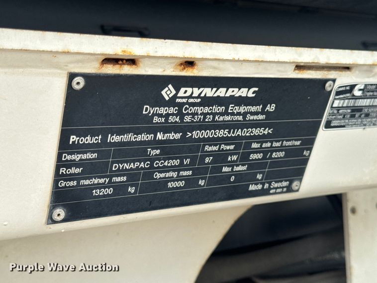image for item DV2028 Dynapac CC 4200 VI double drum vibratory roller