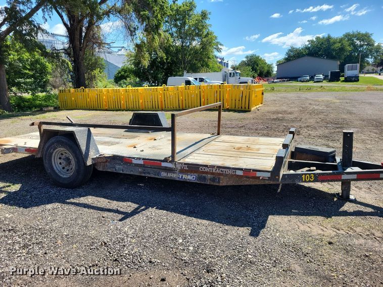 image for item DZ7274 2018 Sure-Trac tilt deck equipment trailer