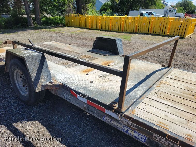 image for item DZ7274 2018 Sure-Trac tilt deck equipment trailer