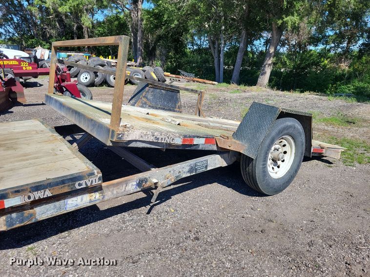 image for item DZ7274 2018 Sure-Trac tilt deck equipment trailer