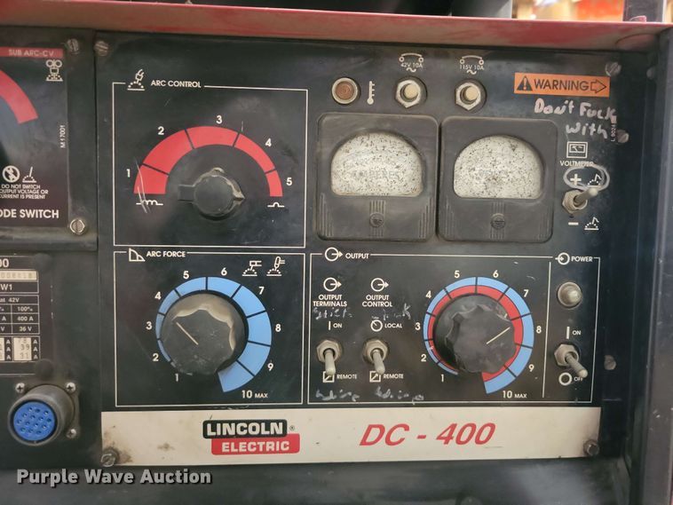 image for item DZ7282 Lincoln DC-400 welder