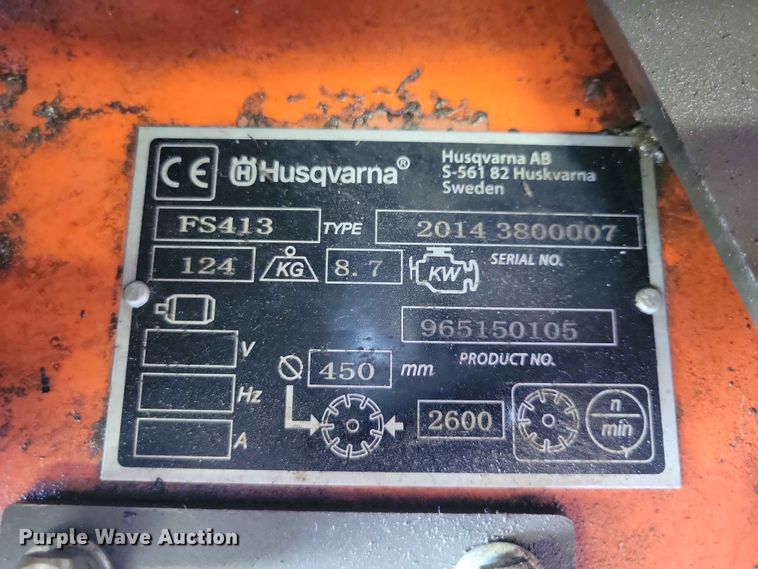 image for item DZ7322 2014 Husqvarna  FS413 concrete saw