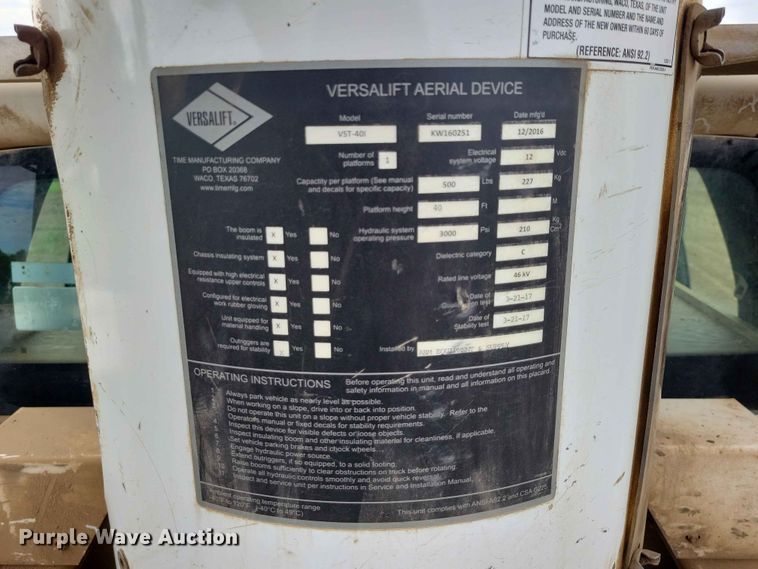 image for item DZ7334 2017 Ford F550 bucket truck