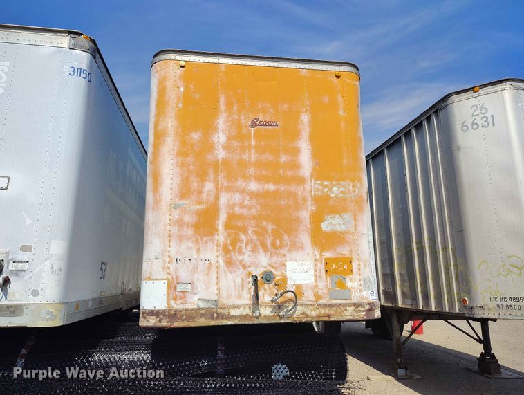image for item ED0162 1972 Brown dry van trailer