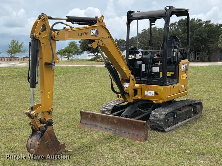 image for item ED5311 2022 Caterpillar 303 CR Mini excavator