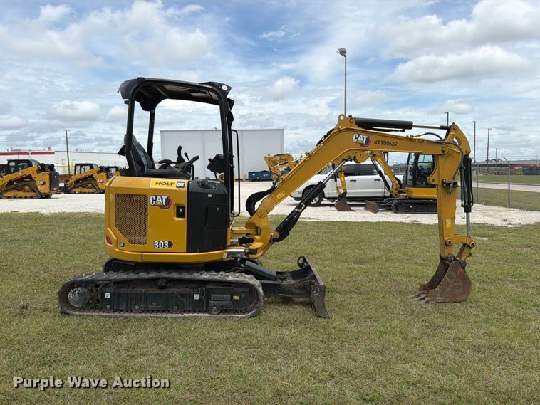 image for item ED5311 2022 Caterpillar 303 CR Mini excavator