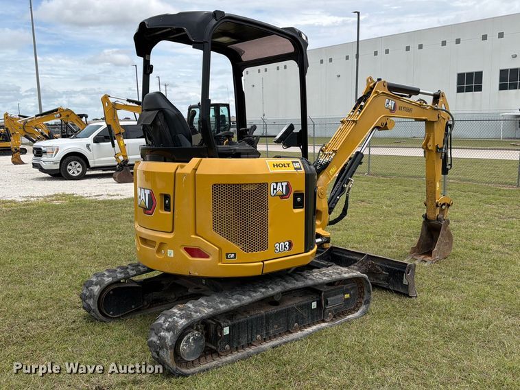 image for item ED5311 2022 Caterpillar 303 CR Mini excavator