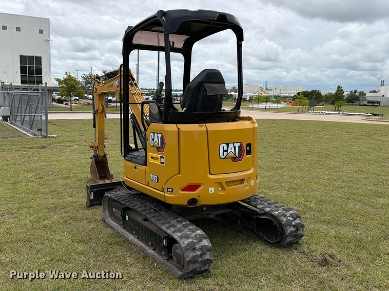 image for item ED5311 2022 Caterpillar 303 CR Mini excavator