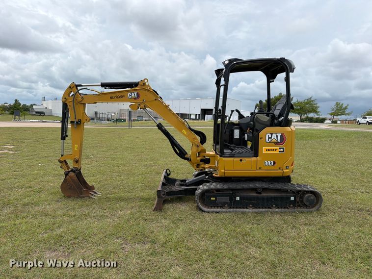 image for item ED5311 2022 Caterpillar 303 CR Mini excavator