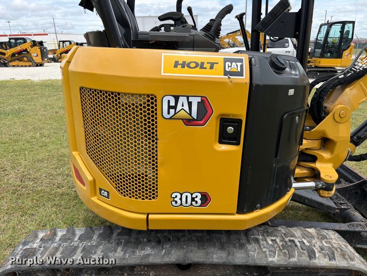 image for item ED5311 2022 Caterpillar 303 CR Mini excavator