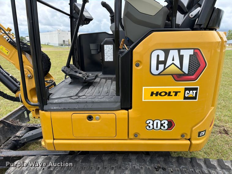 image for item ED5311 2022 Caterpillar 303 CR Mini excavator