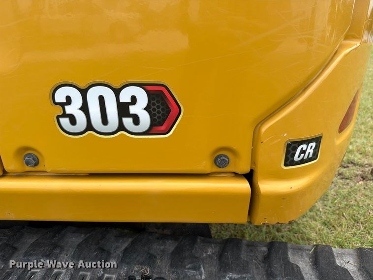 image for item ED5311 2022 Caterpillar 303 CR Mini excavator