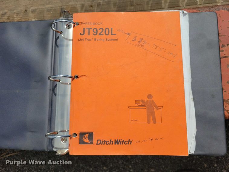 image for item EE0967 1998 Ditch JT920L directional boring unit