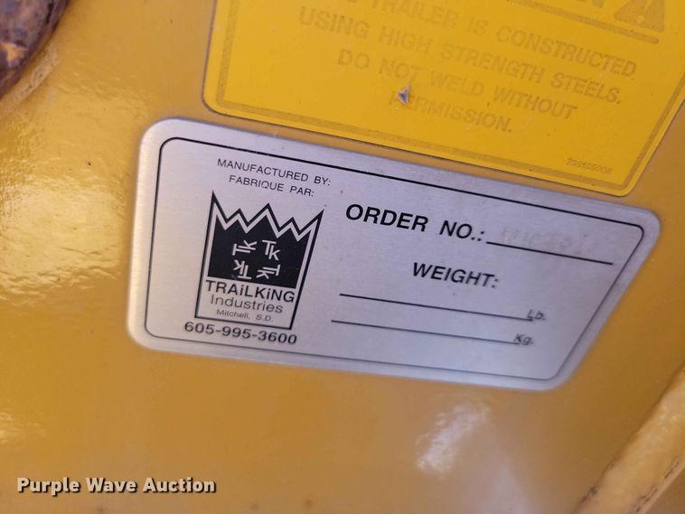 image for item EE1047 2010 Trail King lowboy equipment trailer