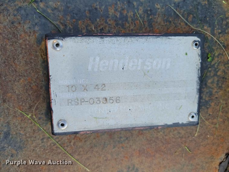 image for item EE1095 Henderson 10x42 (3) snow plows