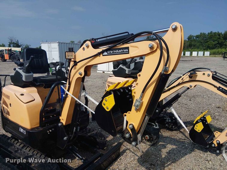 image for item EE1488 2024 Erie Industries EM15 mini excavator