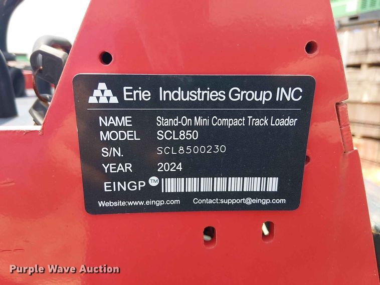 image for item EE1508 2024 Erie Industries SCL850 compact utility loader