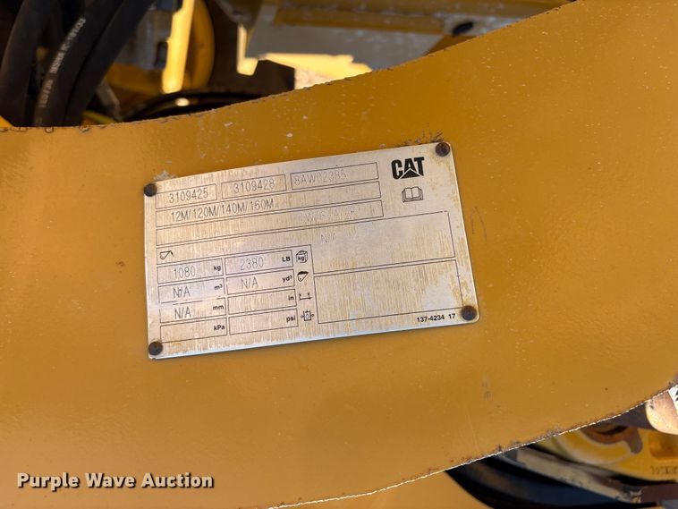 image for item EF1242 2019 Caterpillar 120 motor grader