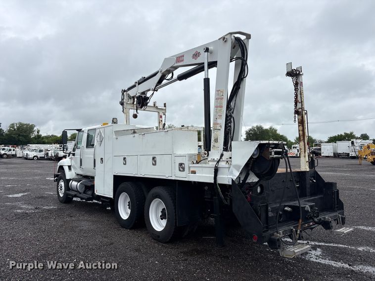 image for item EG9115 2010 International WorkStar 7400 Crew Cab crane truck