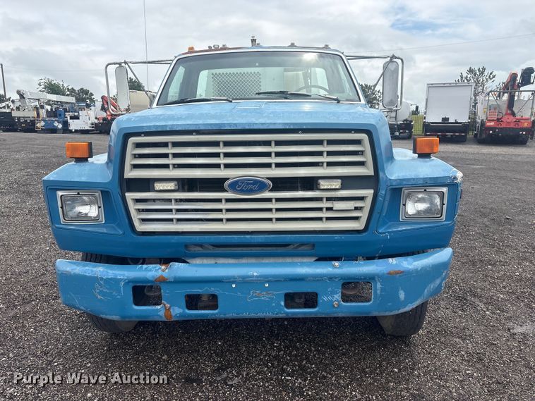 image for item EG9133 1992 Ford F600 sewer jetter truck