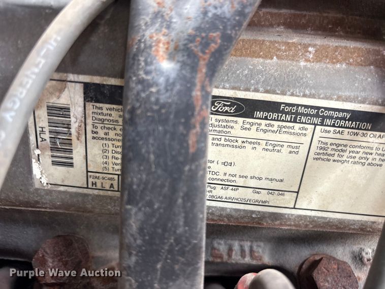 image for item EG9133 1992 Ford F600 sewer jetter truck