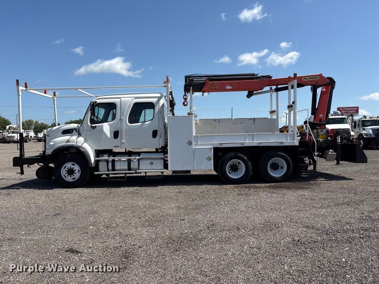 image for item EG9176 2012 Freightliner Business Class M2 Crew Cab crane truck
