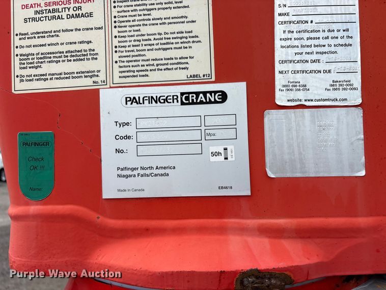 image for item EG9196 2009 International 7500 Crew Cab crane truck