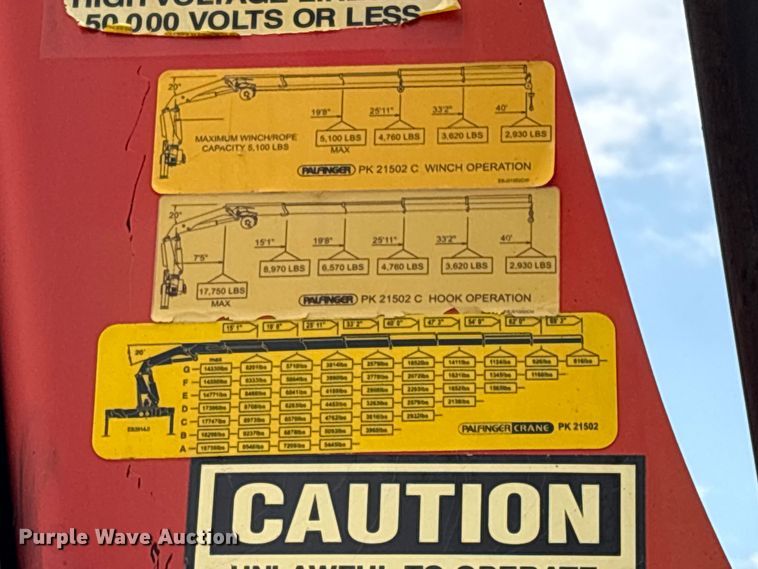 image for item EG9196 2009 International 7500 Crew Cab crane truck