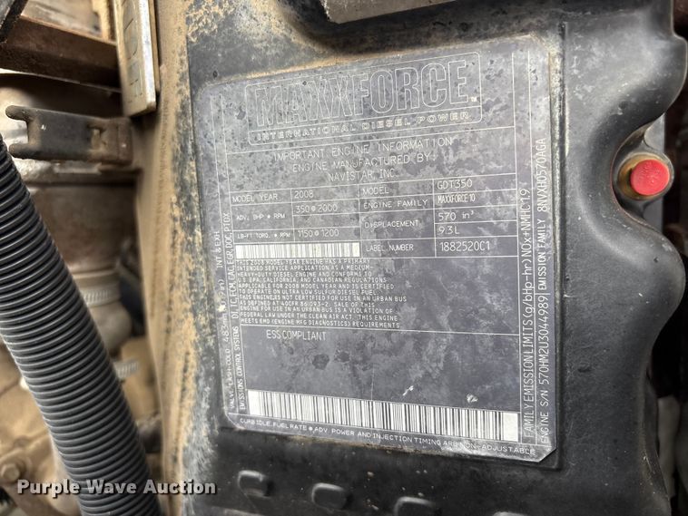 image for item EG9196 2009 International 7500 Crew Cab crane truck