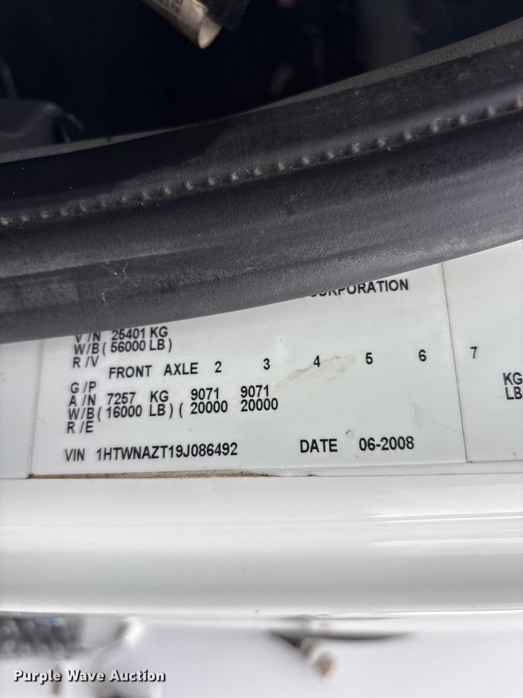 image for item EG9196 2009 International 7500 Crew Cab crane truck