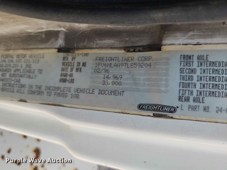 image for item EO7442 1996 Freightliner FL70 utility / service truck