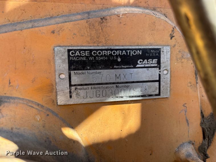 image for item ER7662 2002 Case 570 MXT industrial tractor