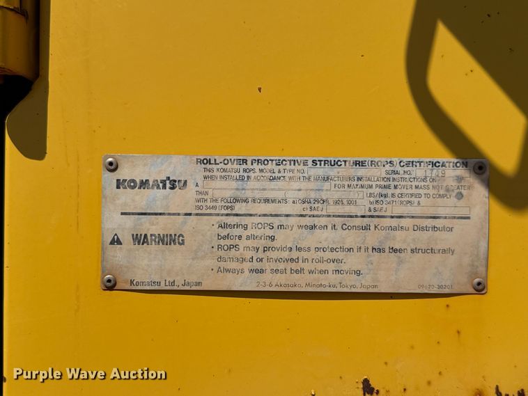 image for item ET6317 2005 Komatsu WA250PT-5L wheel loader