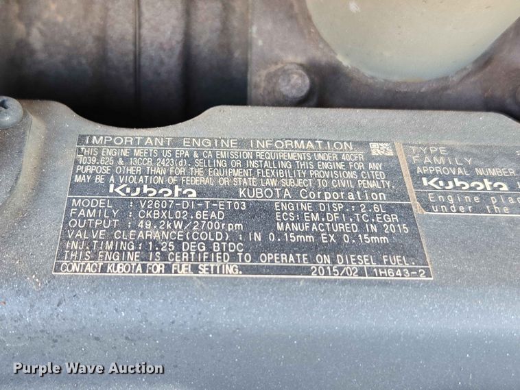 image for item EW0307 2015 Bobcat T590 tracked skid steer loader