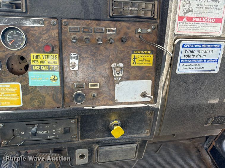 image for item EW2116 1990 Kenworth ready mix truck