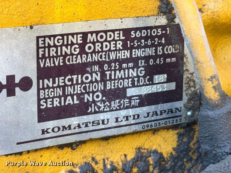 image for item EW2117 1988 Komatsu WA250-1 wheel loader