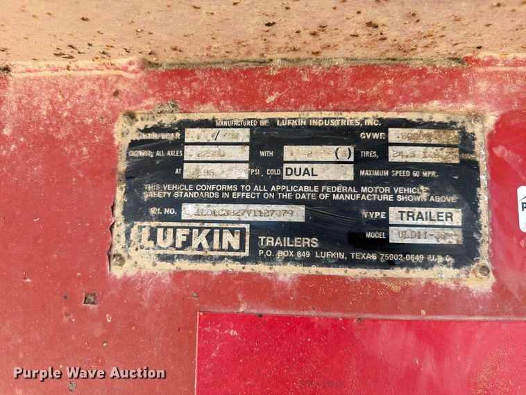 image for item EW2120 1997 Lufkin ULDII-38 end dump trailer