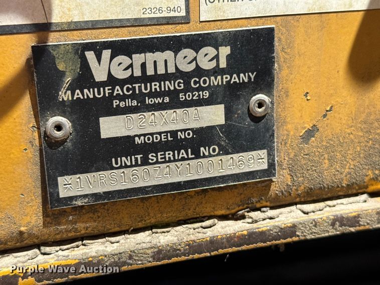 image for item EW4827 2000 Vermeer D24x40A directional boring unit