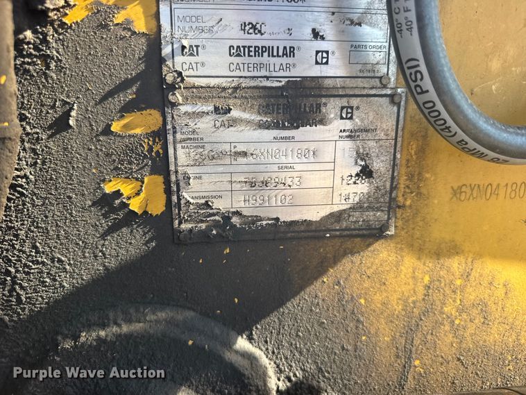 image for item EW4830 1999 Caterpillar 426C backhoe