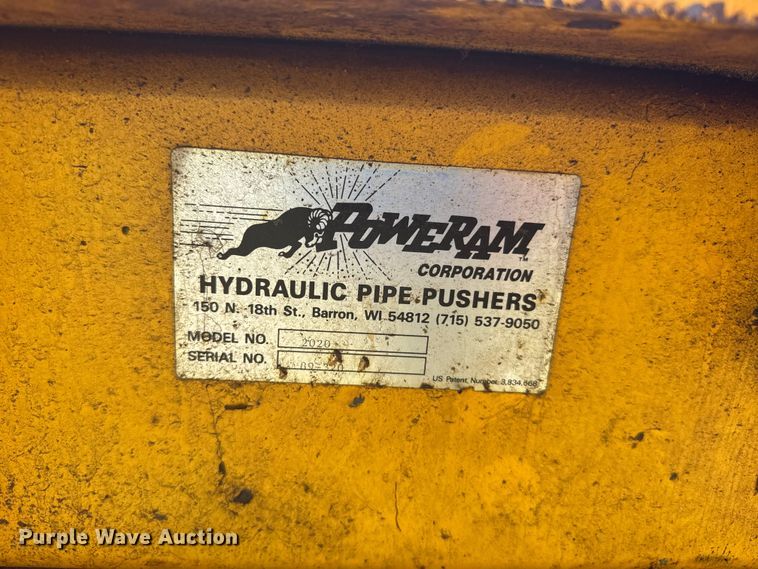 image for item EW4845 Power Ram hydraulic pipe pusher