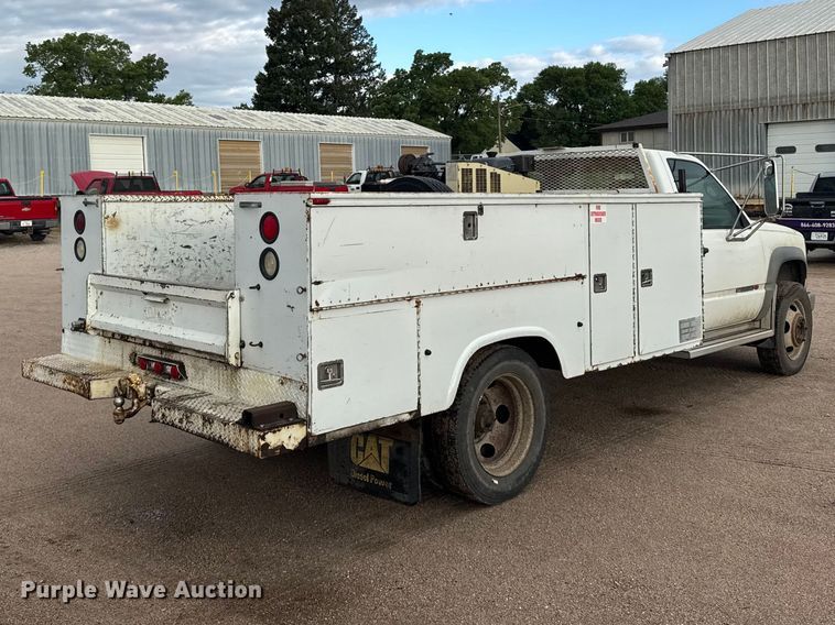 image for item EW4859 1996 GMC Sierra 3500 utility bed pickup truck