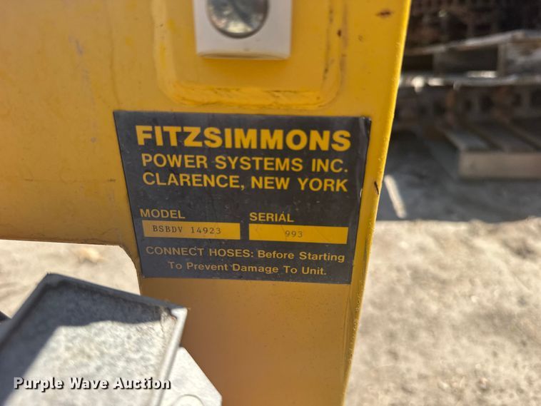 image for item EW4869 Fitzsimmons BSBDV 14923 hydraulic power unit