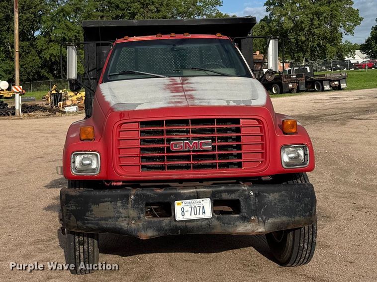 image for item EW4873 1999 GMC 6500 dump flatbed truck