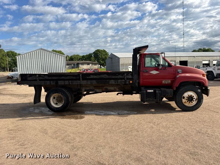 image for item EW4873 1999 GMC 6500 dump flatbed truck