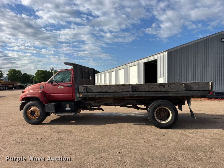 image for item EW4873 1999 GMC 6500 dump flatbed truck