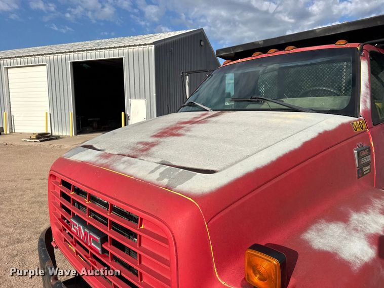 image for item EW4873 1999 GMC 6500 dump flatbed truck