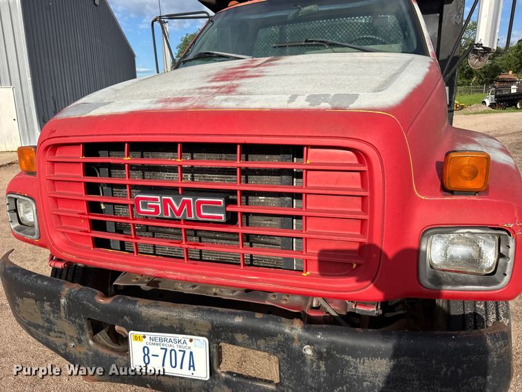 image for item EW4873 1999 GMC 6500 dump flatbed truck