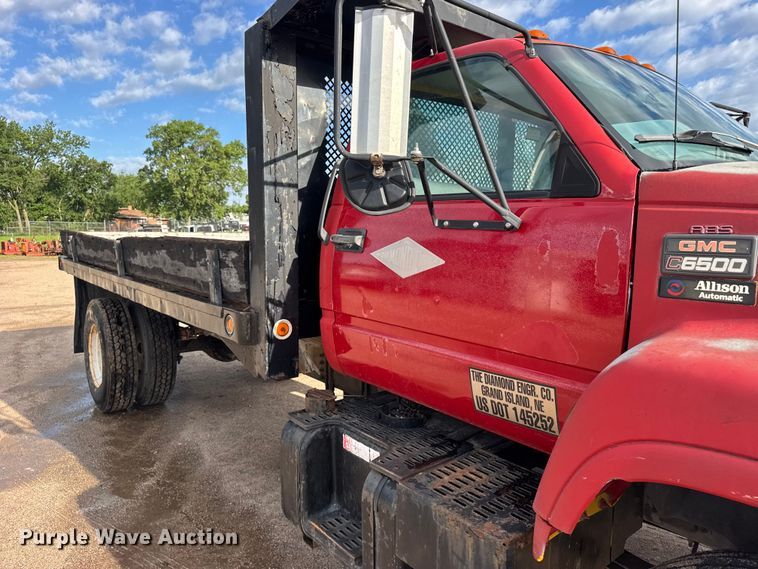 image for item EW4873 1999 GMC 6500 dump flatbed truck