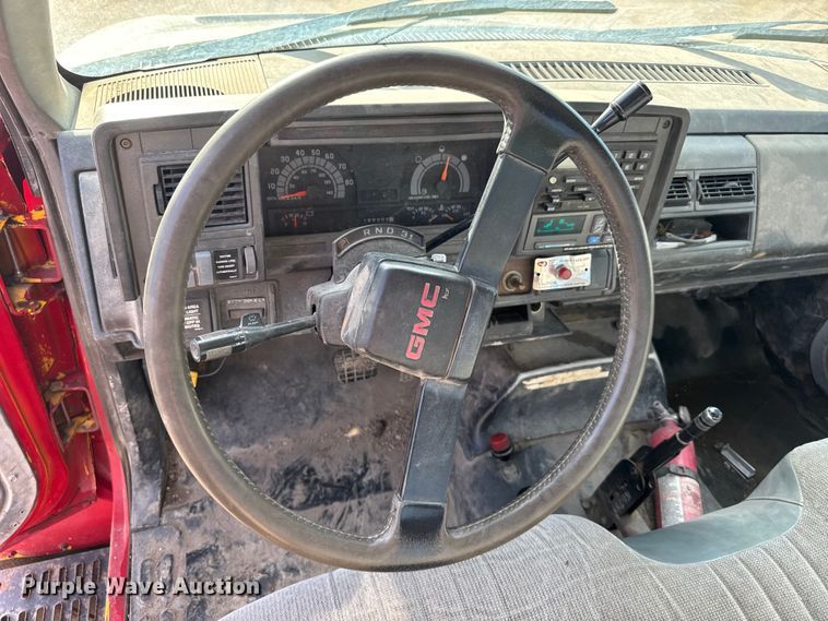 image for item EW4873 1999 GMC 6500 dump flatbed truck