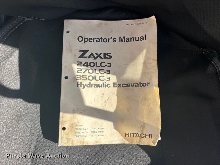 image for item EW4902 2007 Hitachi ZX240LC-3 excavator